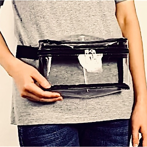 CLEAR FANNY PACK | Adjustable Plus Sized Waist| Stadium Approved | Waterproof - Picture 6 of 16